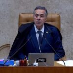 Foto do Ministro Barroso na abertura da seção do STF